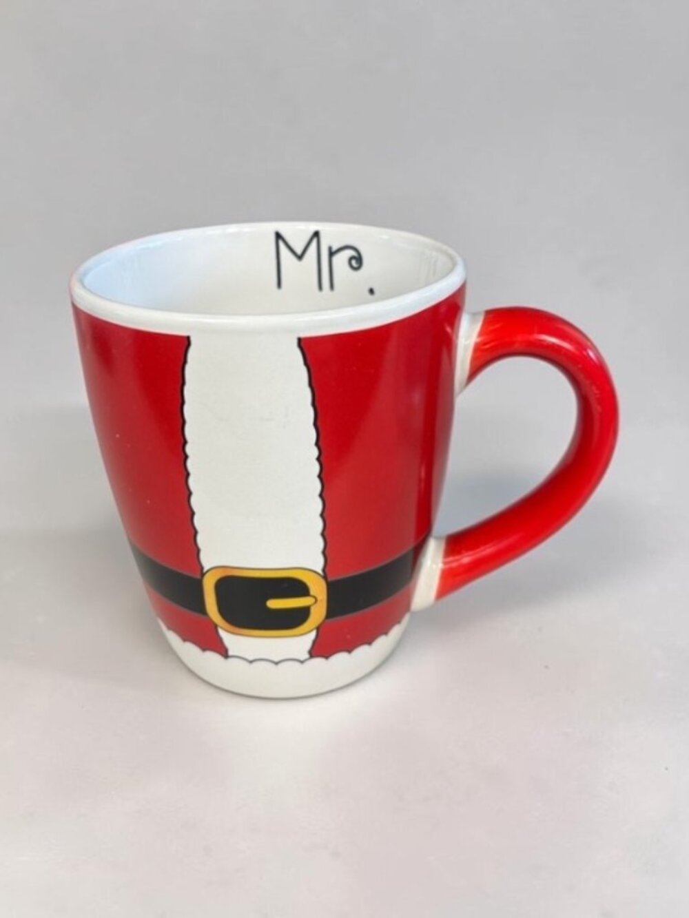 Home Essentials Mr Santa Suit Christmas Mug Holiday Coffee Cup Red